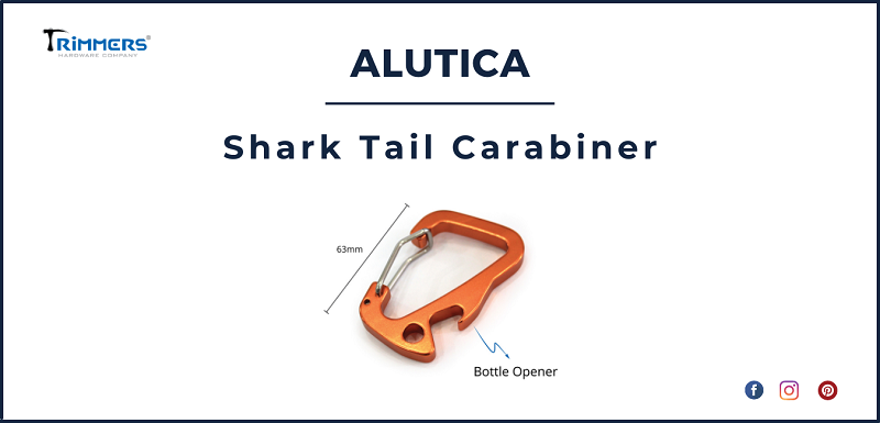 Shark tail carabiner Re