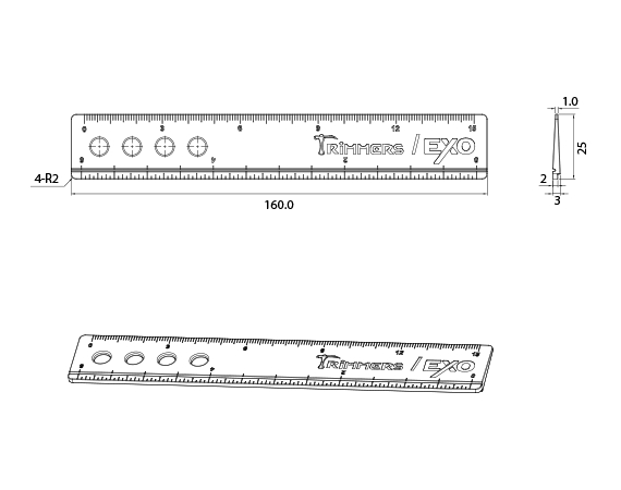 Aluminum Ruler